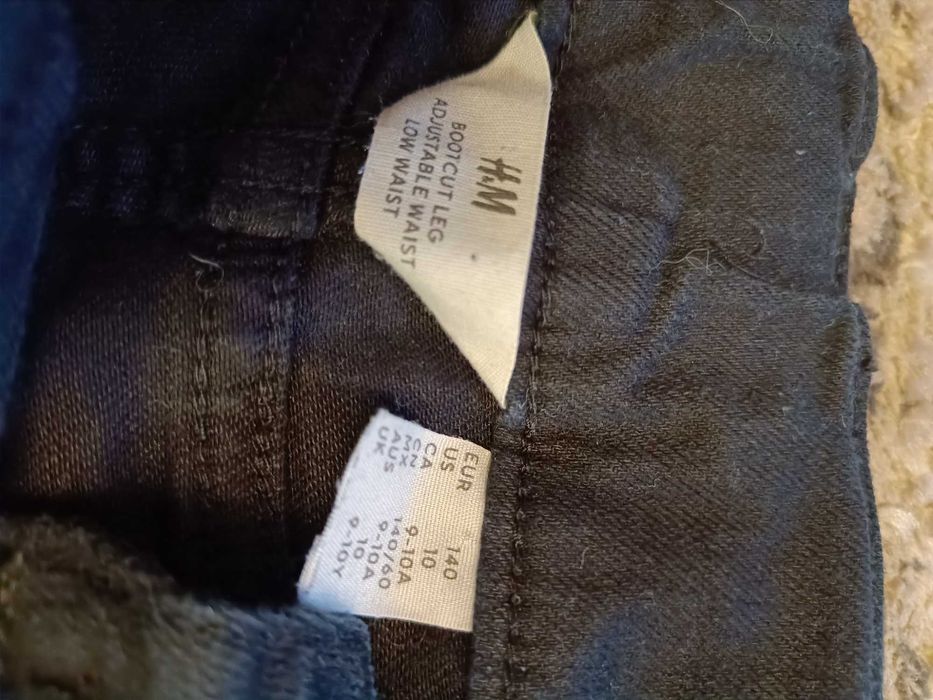 Spodnie dziewczęce bootcut, rozszerzone 140 H&M