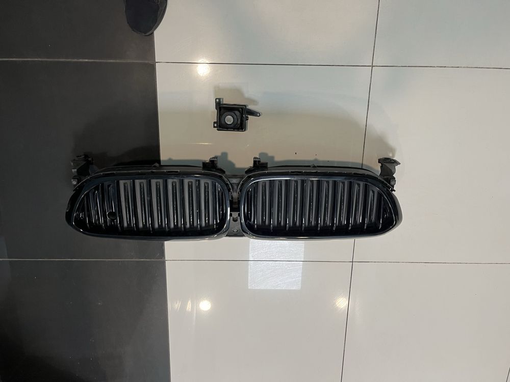 ноздрі black, решітку радіатора, моторчик, шторка на бмв g30 дорест