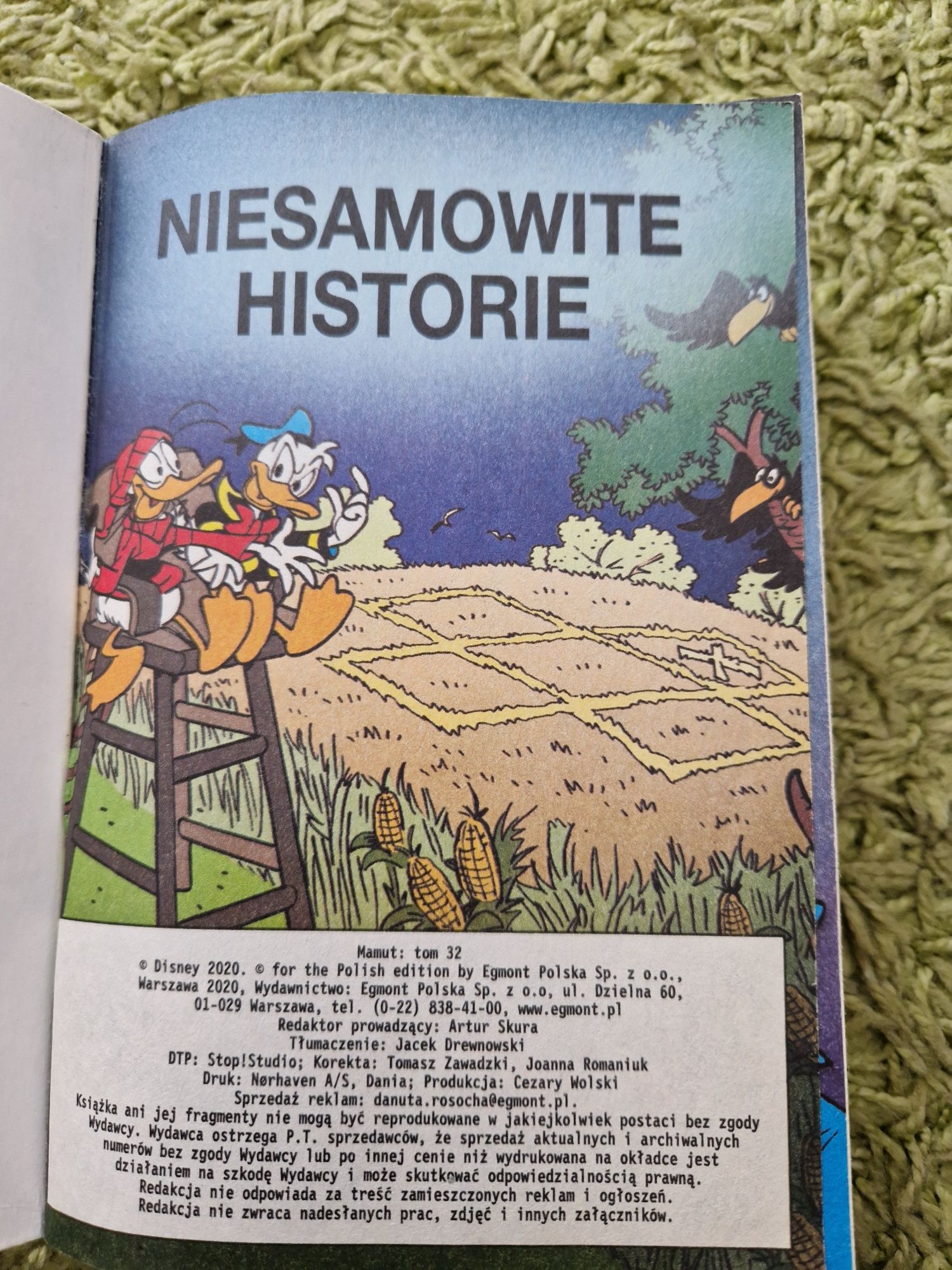 Komiks Gigant Mamut. Niesamowite historie. Disney.Donald.