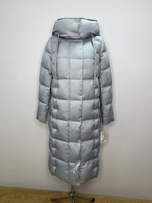 Жіночий подовженний пуховик CLASNA усі розміри
