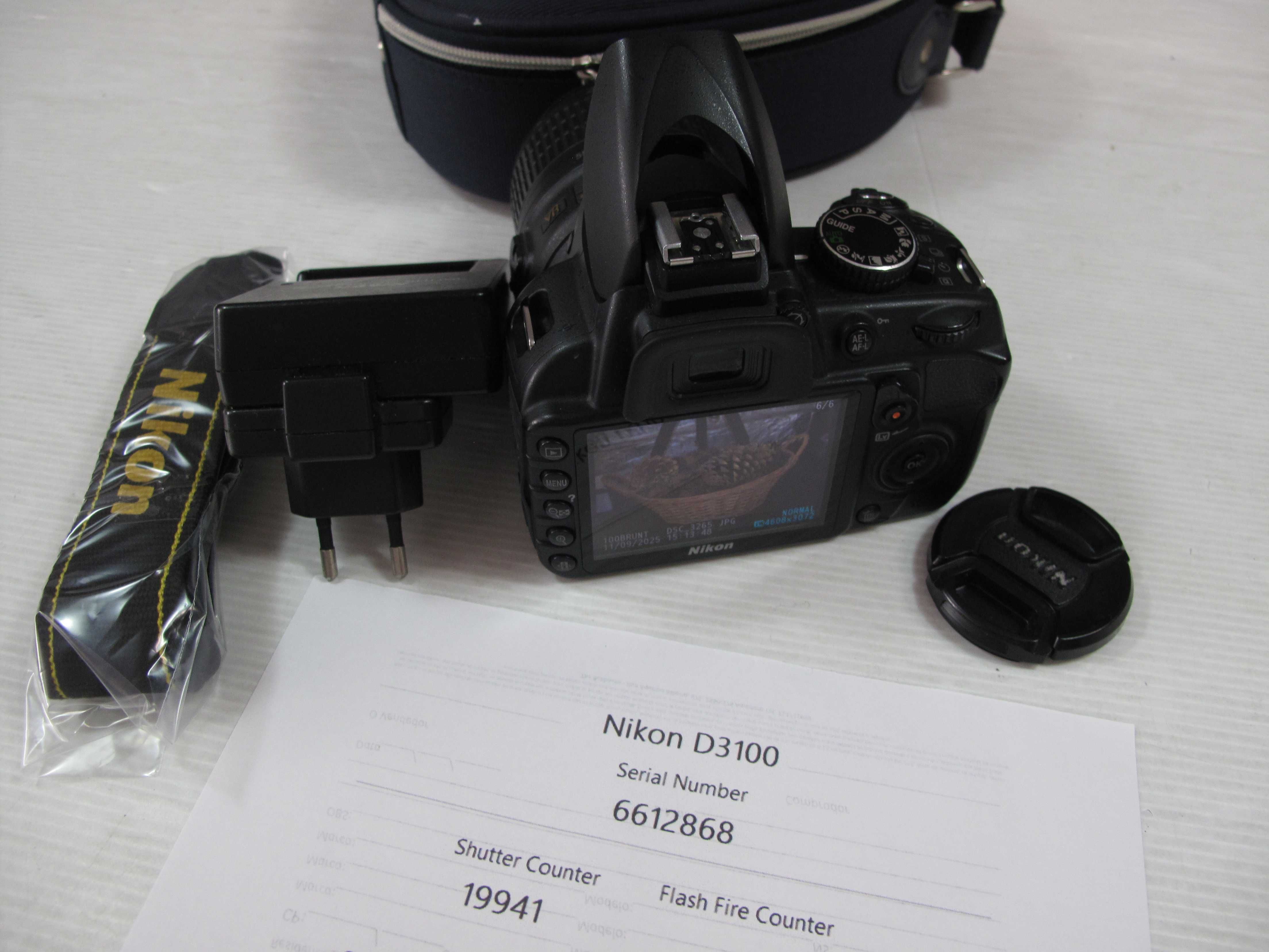 Nikon D3100 + Lente 18-55 VR Estabilizador com todos os acessórios