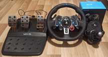 Kierownica Logitech G29, pedały, shifter Logitech Driving Force.