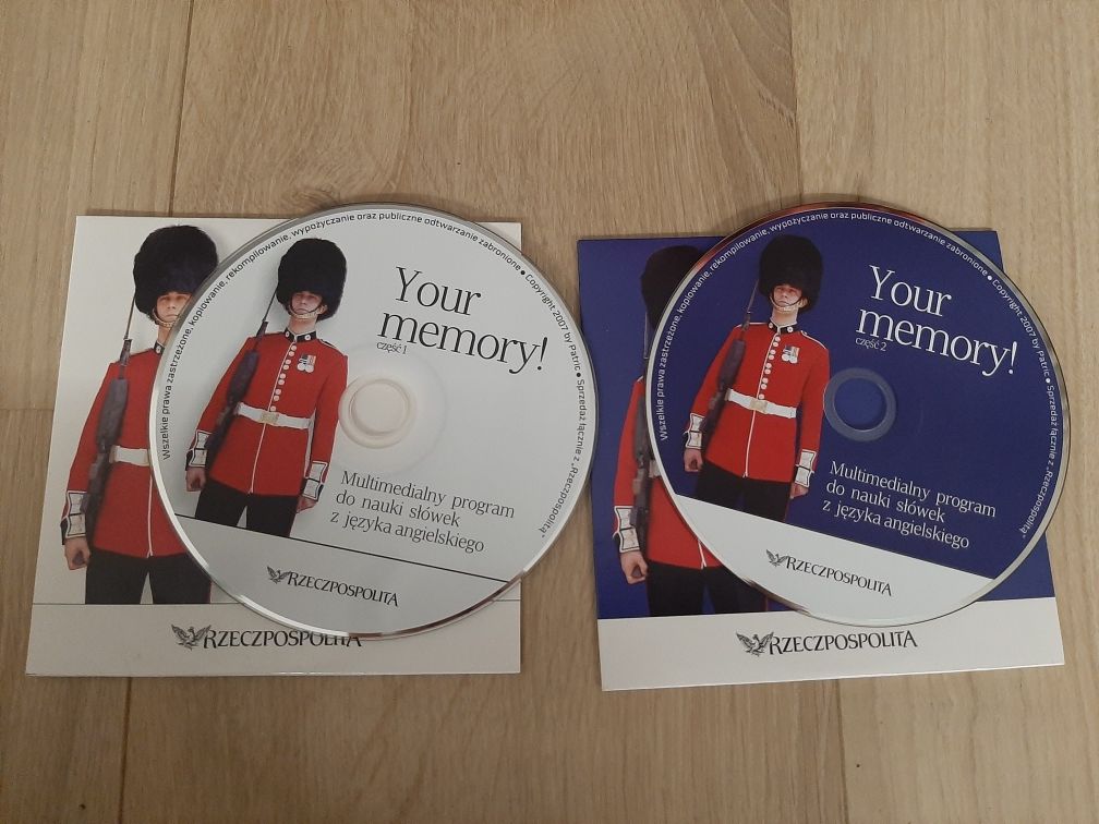 Your memory część 1 i 2 język angielski- płyta CD