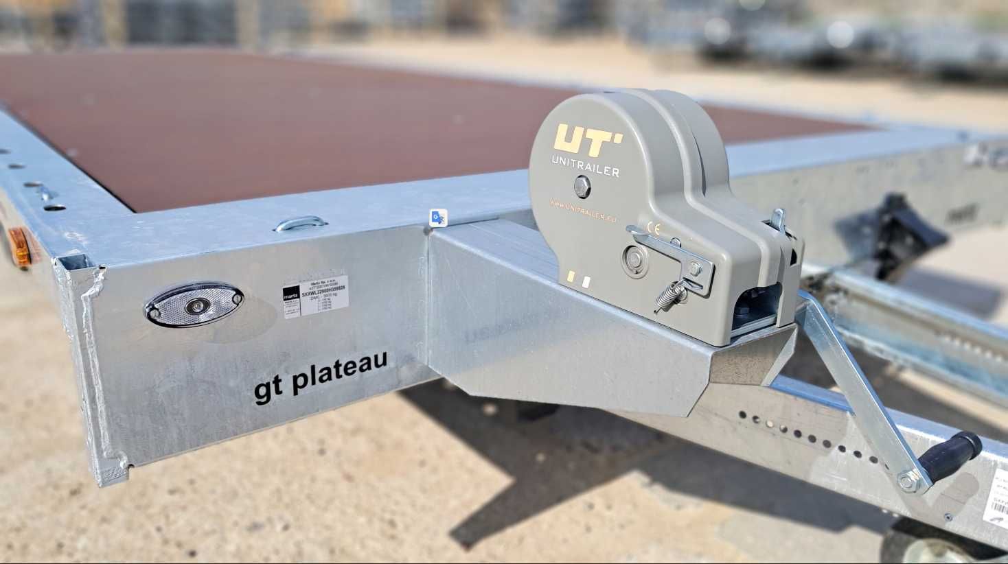 Długa laweta platforma Martz GT Plateau 600/3+najazdy DMC 3500kg NOWA
