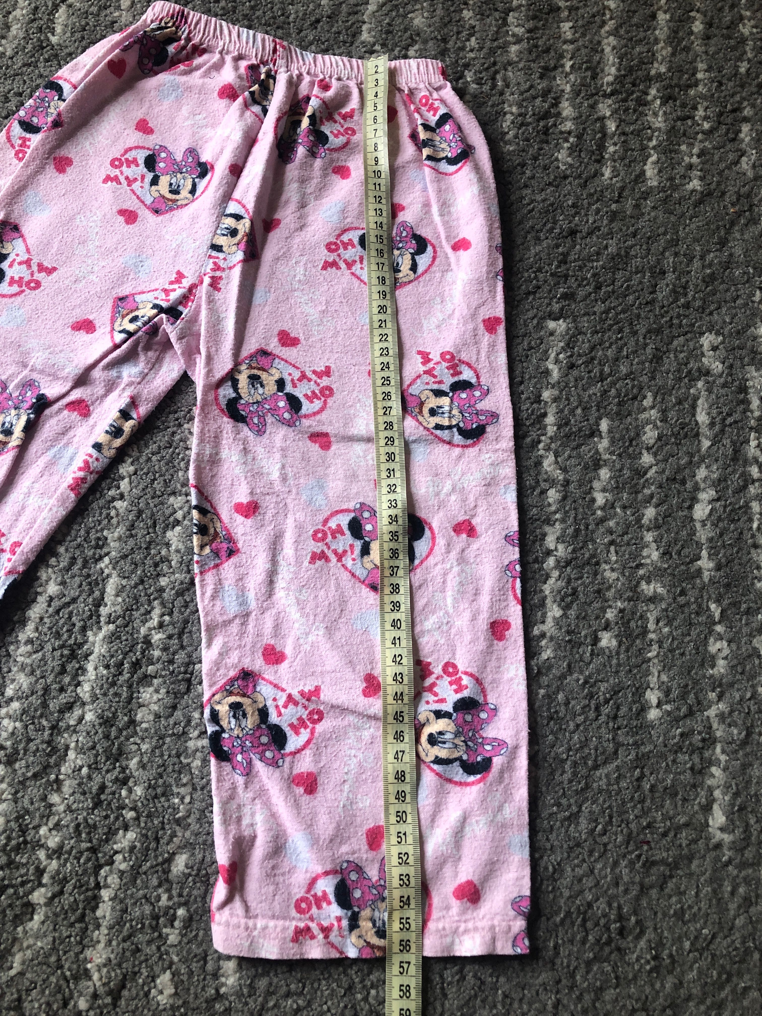 Dziewczęce flanelowe spodnie piżamowe rozmiar 104-110 Minnie Mouse