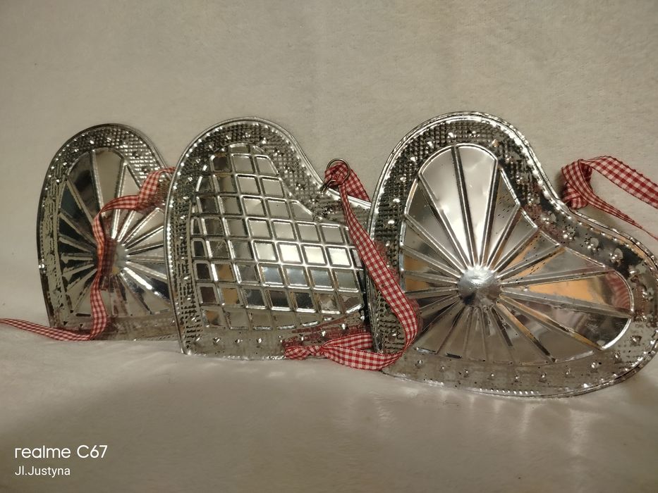Metalowe serca zawieszki