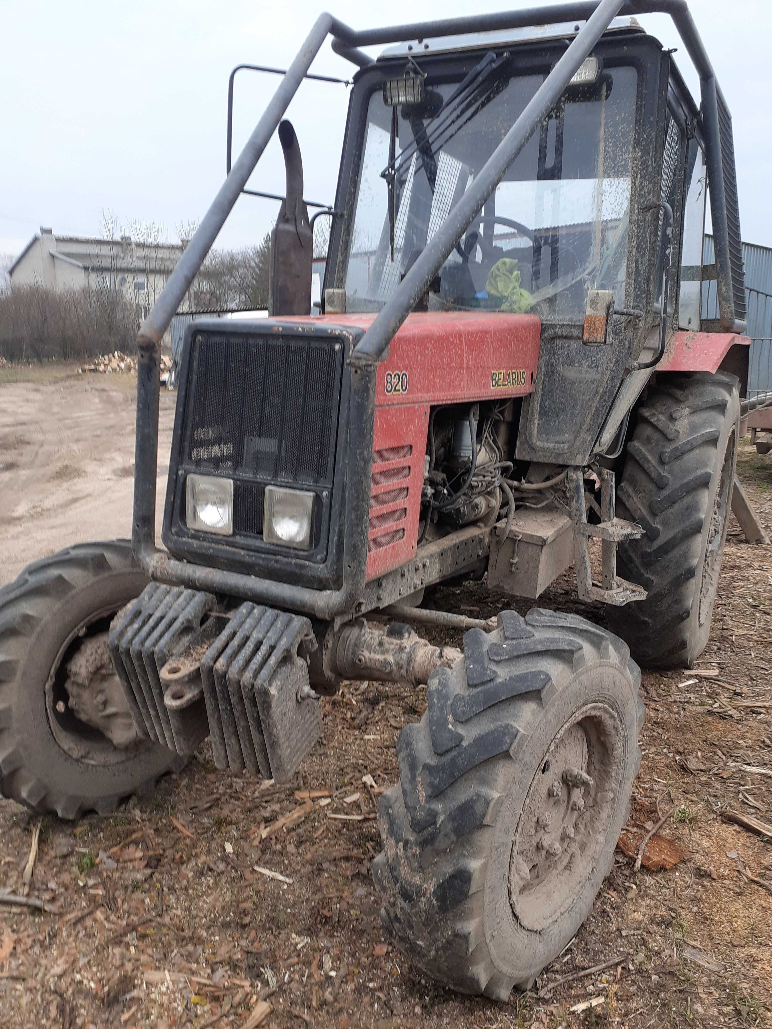 Zestaw ciągnik MTZ-820 + przyczepa More Maskiner 8T