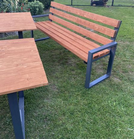 Meble ogrodowe Zestaw ogrodowy nowoczesny stoły ławki