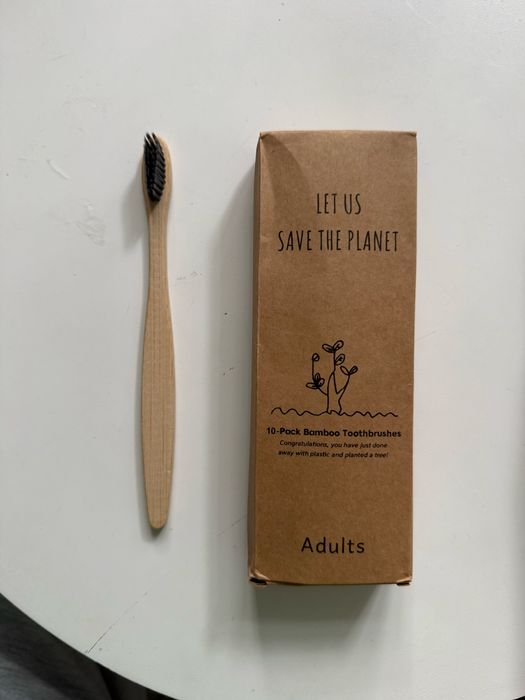 Szczoteczki bambusowe ekologiczne 10 sztuk