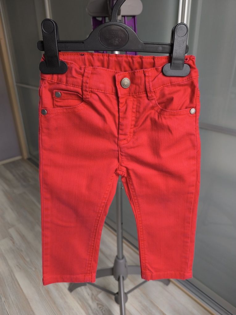 Czerwone spodnie Jacadi rozmiar 80cm