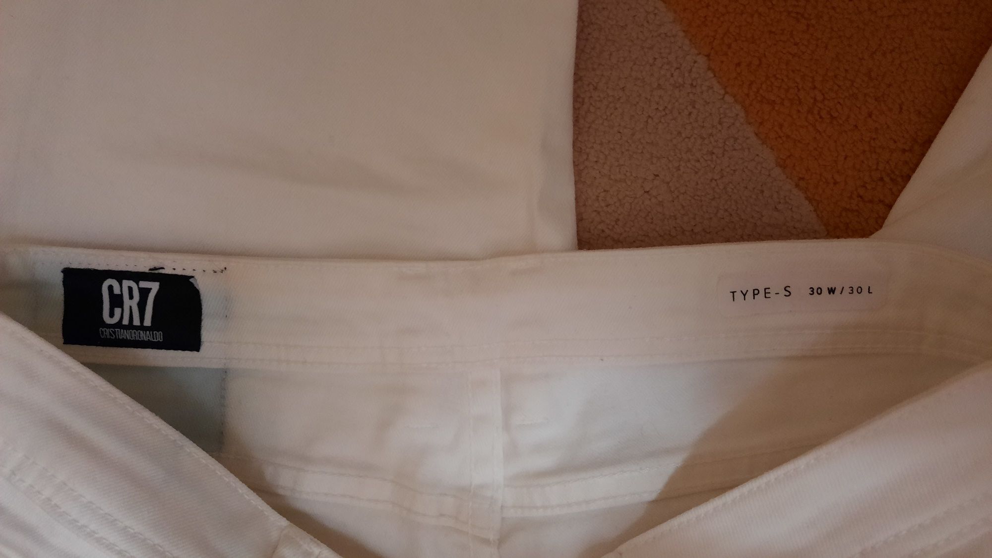 Spodnie jeansy slim type-s CR7 białe w30 l30 jak nowe