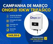inversor de rede Trifásico 10KW NOVO
