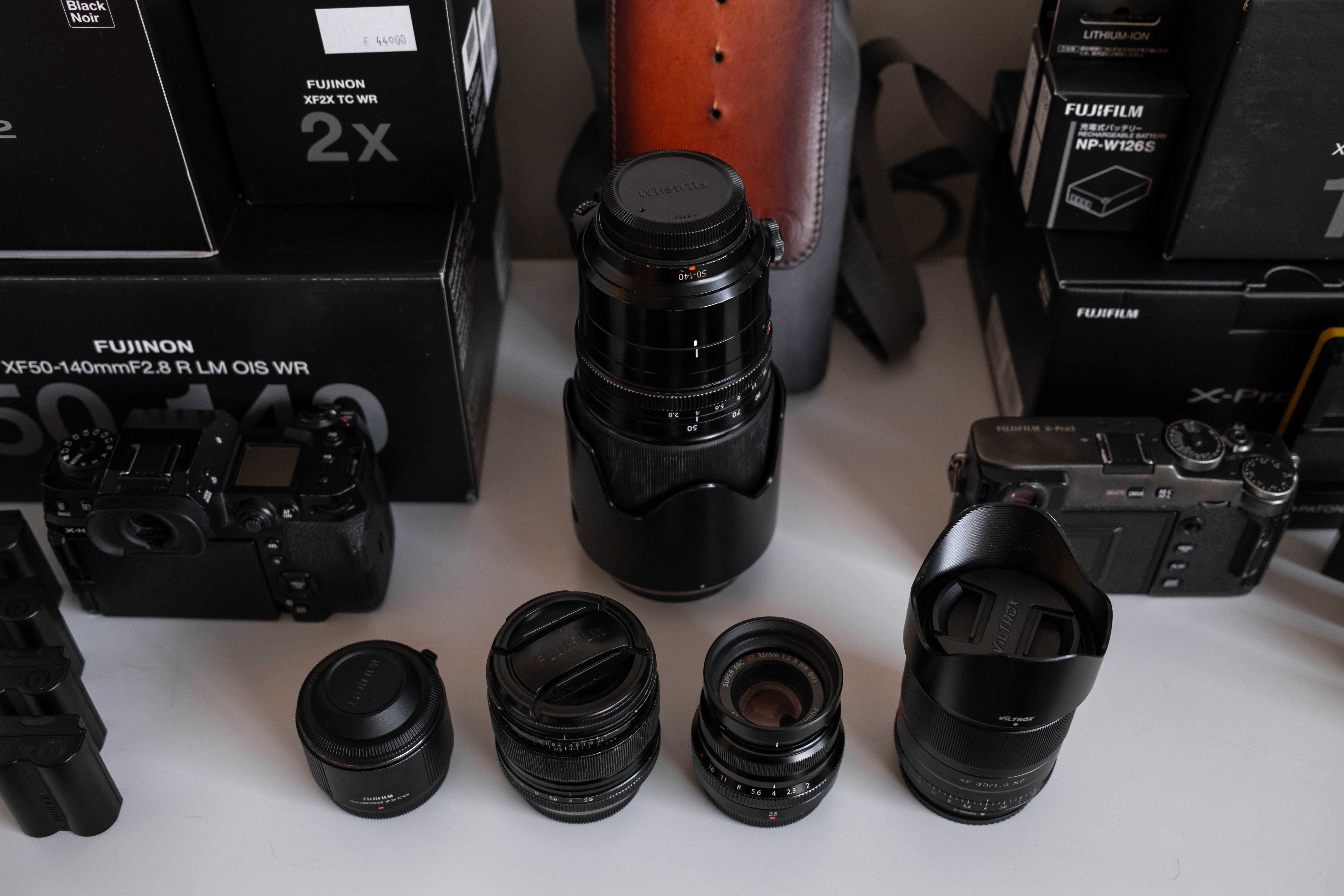 Câmaras e Objectivas Fuji (X-pro 3 + X-H2 e outros)