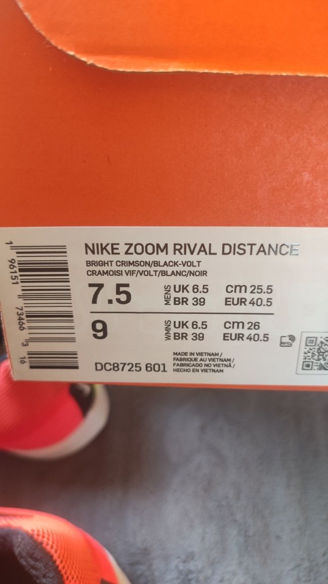 Kolce biegowe Nike zoom rival distance
