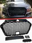 Atrapa grill Audi A3 8V LIFT 17- RS3 look CZARNY POŁYSK RADAR PDC