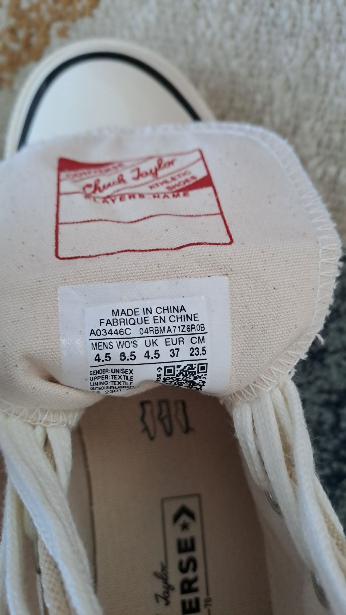 Converse Chuck 70 Vintage Canvas Cream stan idealny