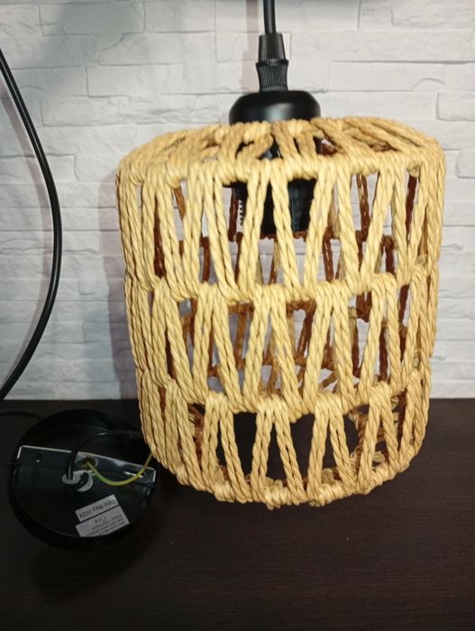 Lampa sufitowa wisząca natural Boho rustykalna