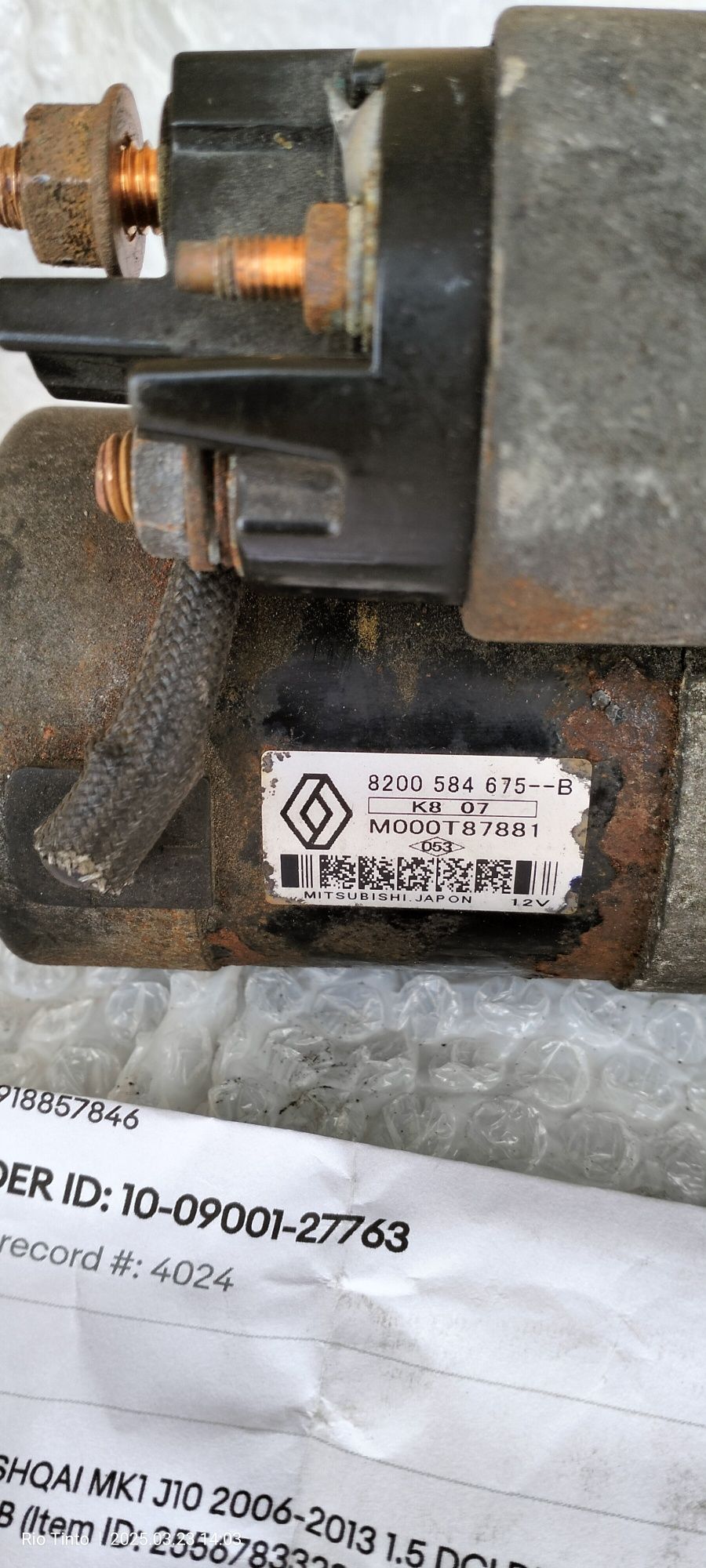Motor de arranque nissan /renault 1.5 dcia