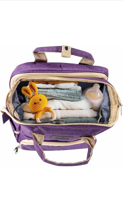 Mochila / Mala Maternidade e berço 2 em 1 para bebé