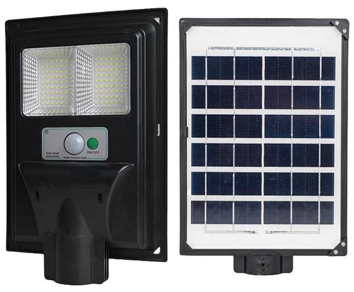 Сонячний LED світильник вуличний на стовп датчик 30/40/60/80/90/120Вт