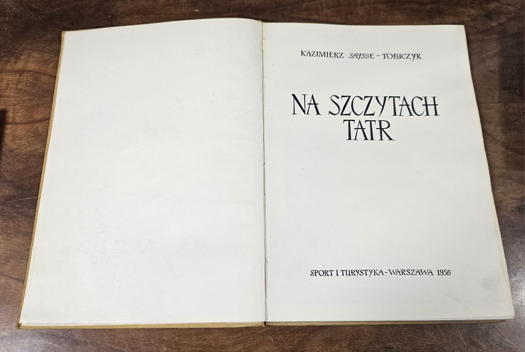 Ksiazka, Na Szczytach Tatr - Tobiczyk 1956
