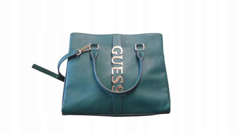 Guess Torebka Damska Torba Garrick Satchel  Zielona T572