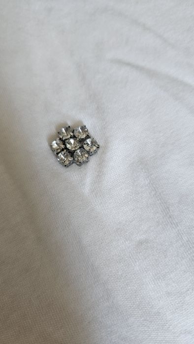 Zara t-shirt r. S nowy cyrkonie bawełna i modal