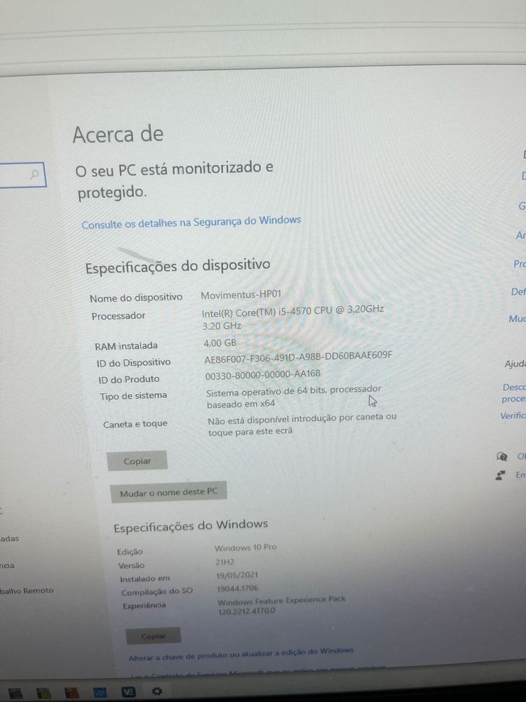 Pc HP / SSD 240 GB