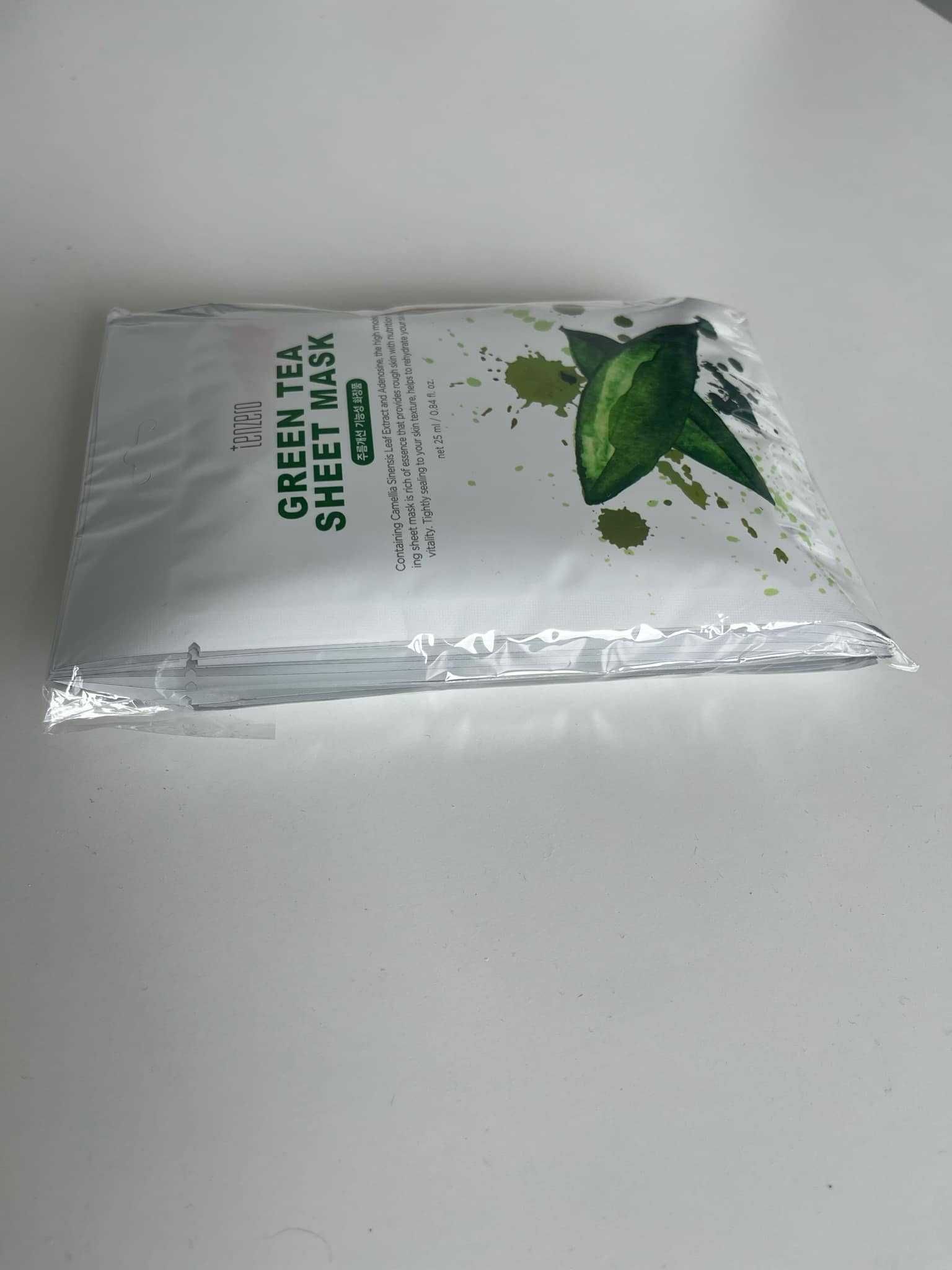 Komplet 1x10 TENZERO Maska Koreańska w płachcie - Zielona Herbata 25ml