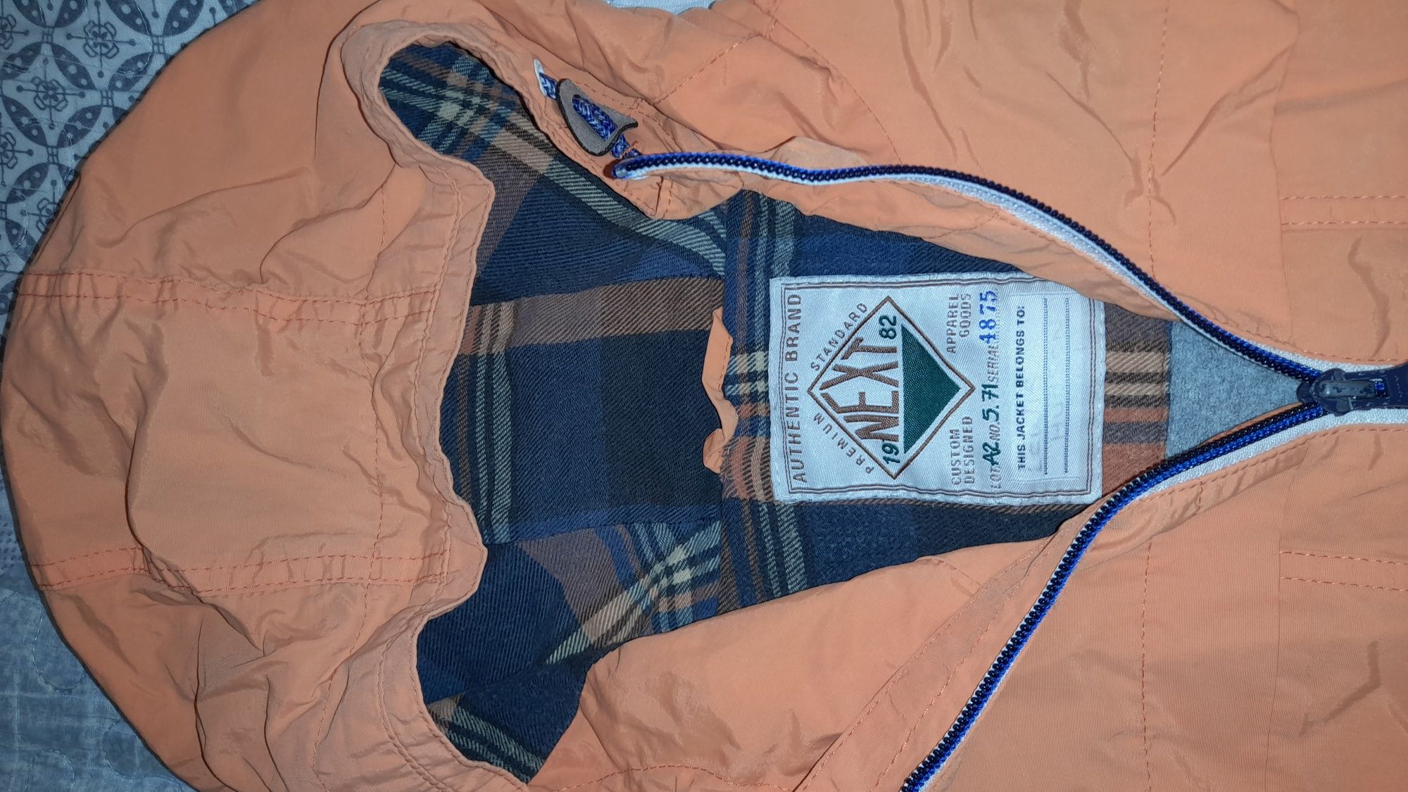 Куртка ветровка Next, с флисовой подкладкой. Р. 122.  6-7 лет.