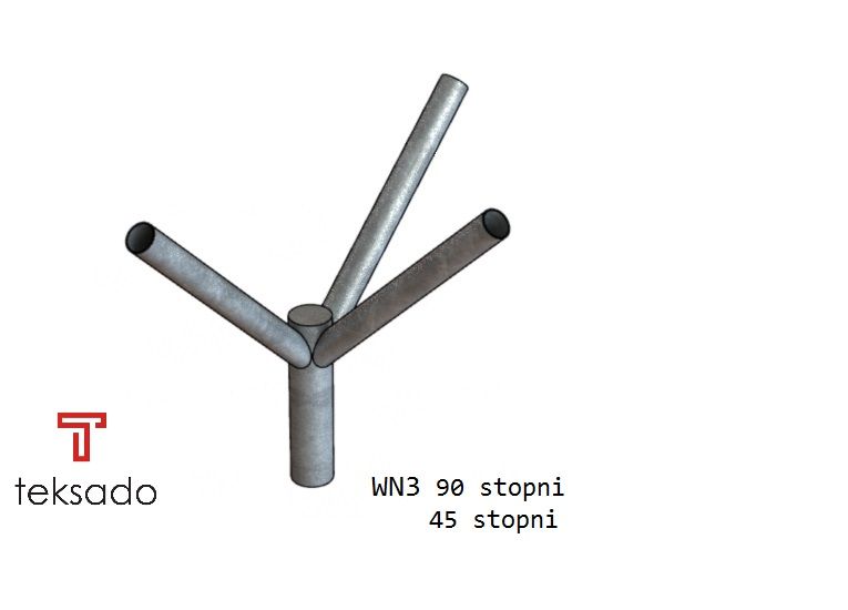 Wysięgnik nasadzany na słup  WN-3