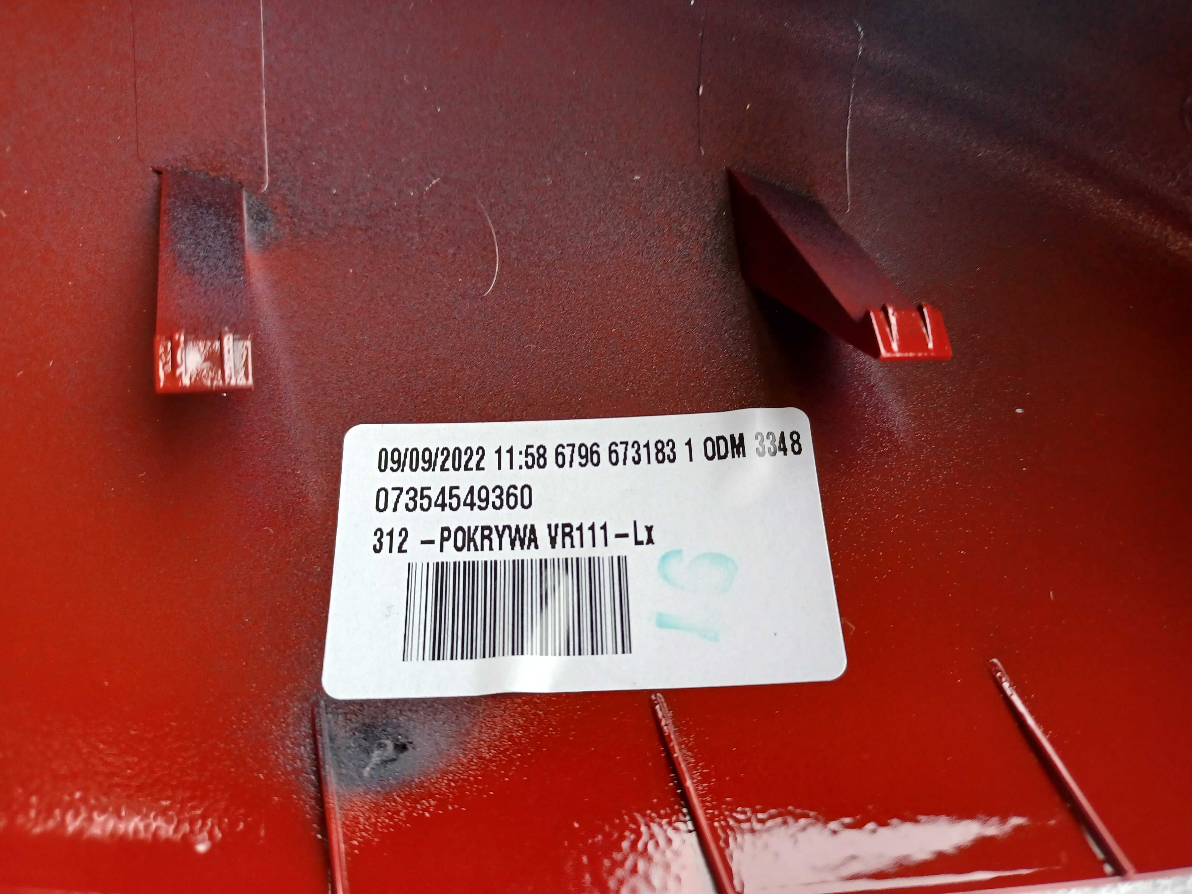 Obudowa lusterka Fiat 500 nowa oryginalna czerwona
