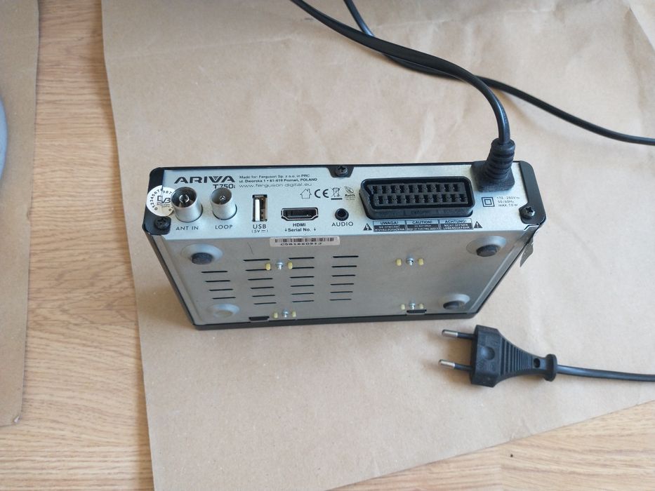 Dekoder ferguson Ariva Antena satelitarna antena DVB-T podwójne komple
