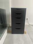Bloco de Gavetas IKEA ALEX (Preto-Castanho) – NOVO, apenas montado