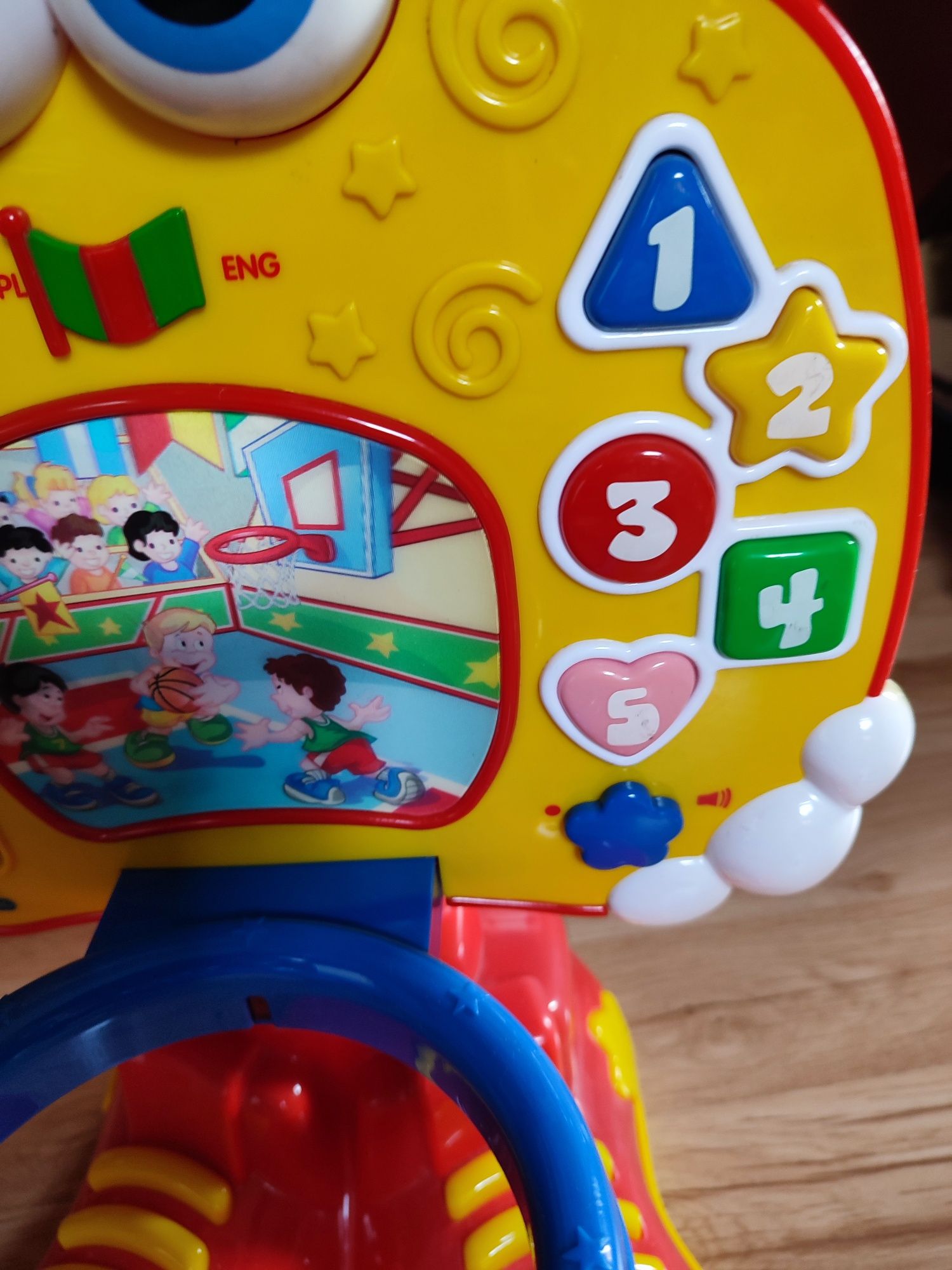 Kosz do gry koszykówka baby clementoni gra świeci