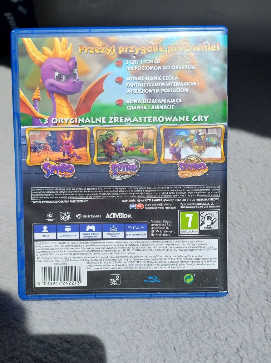 Gra PS4 Spyro Reignited Trilogy Polska wersja jezykowa