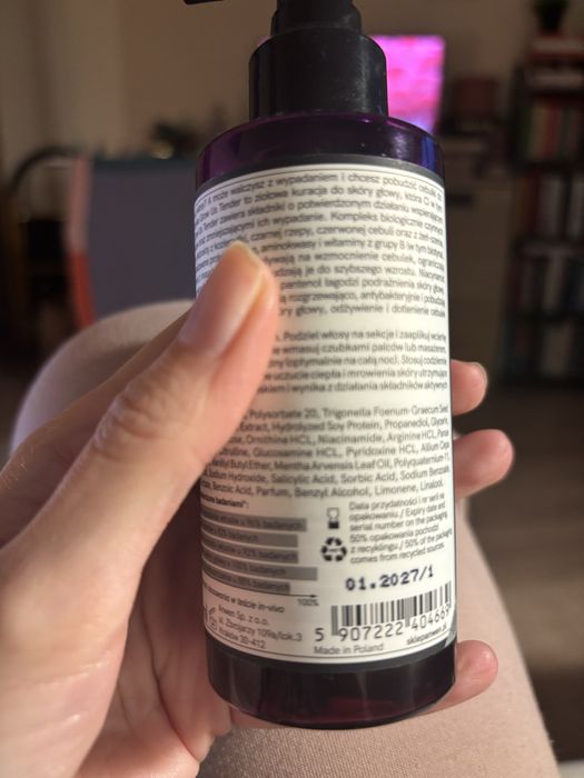 Ziołowa wcierka do włosów Anwen Grow us tender