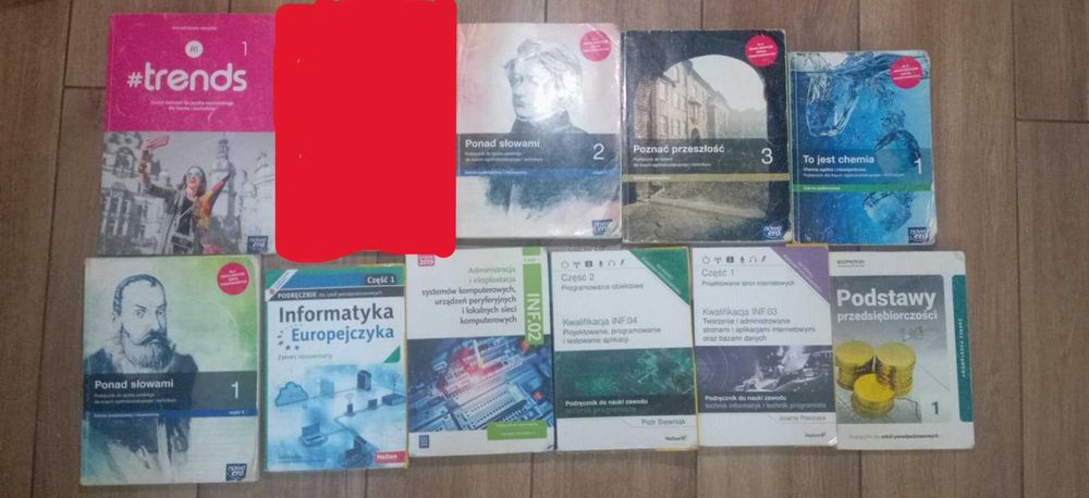 podręczniki technikum programista klasy 1-3