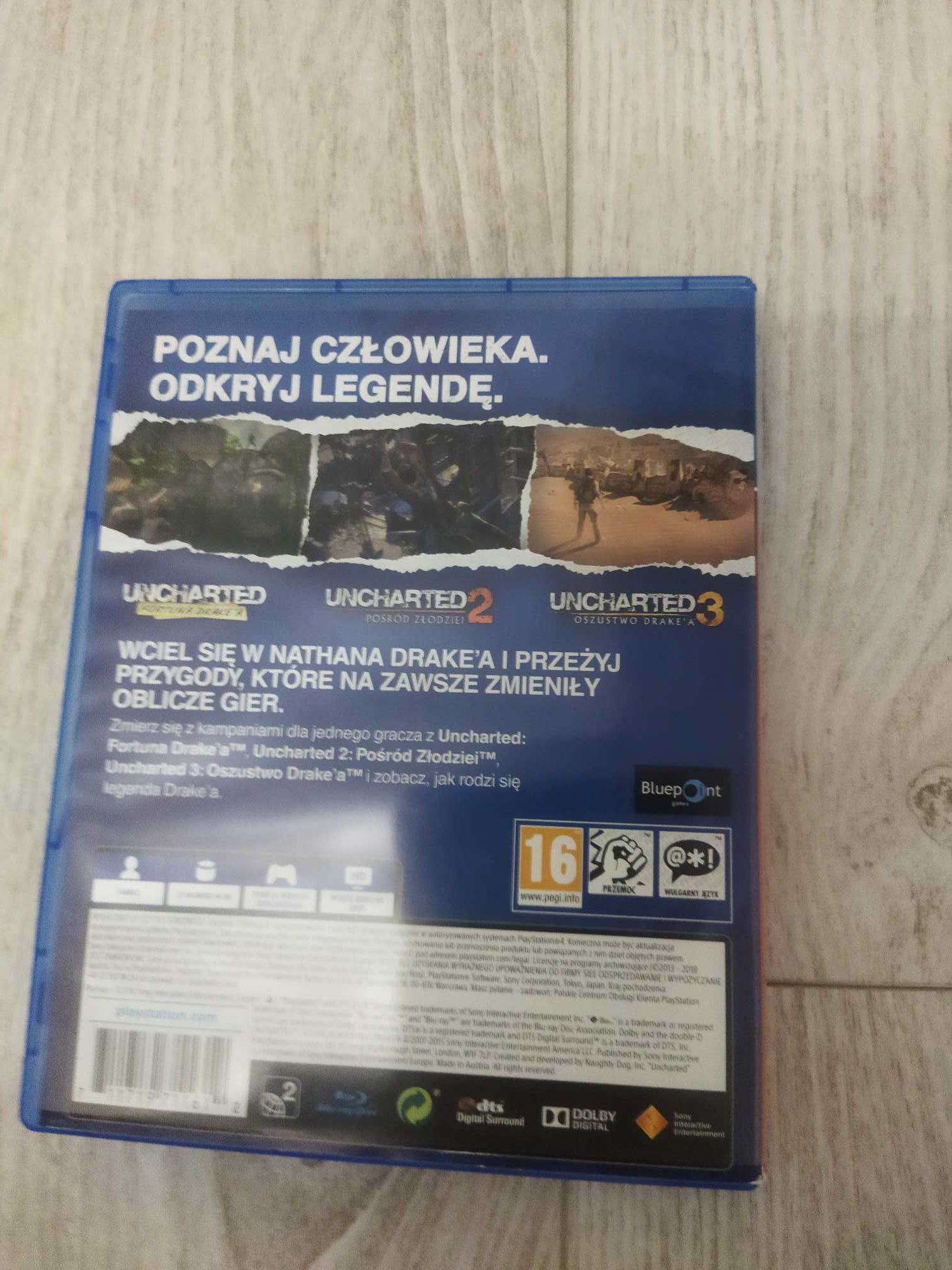 uncharted 1,2,3 na ps4