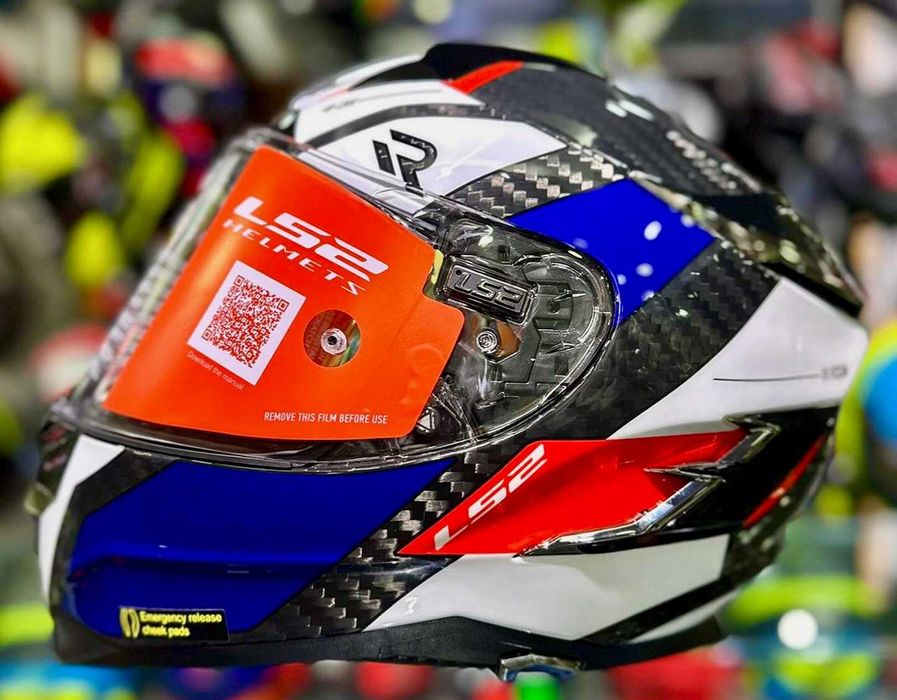 Capacete NOVO Carbono Total LS2 Challenger (50% Desconto) Tamanho XS