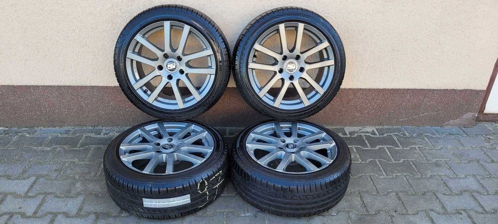 Alufelgi MZW 5X120 z oponami 225/45 R17 lato