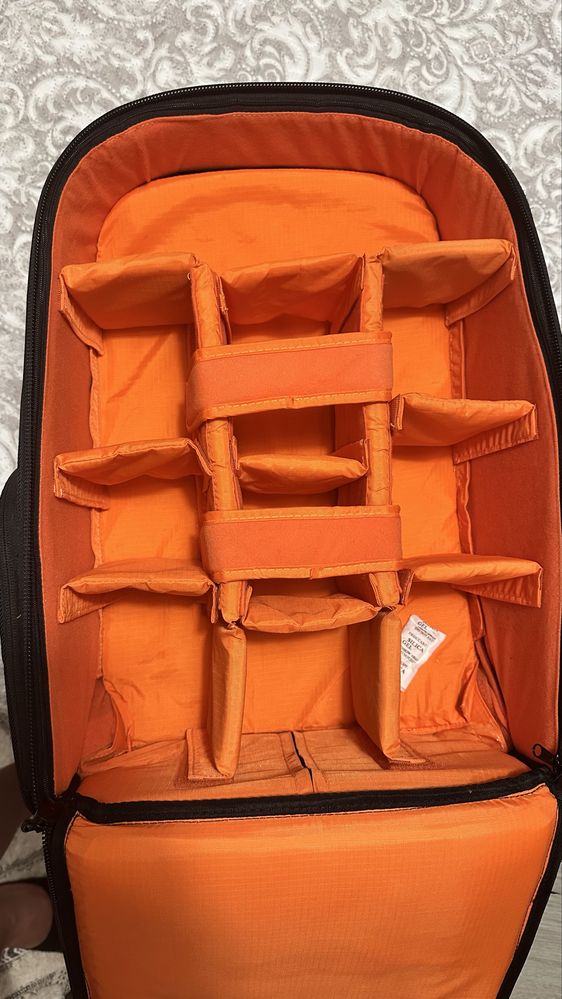 Mochila trolei equipamento foto
