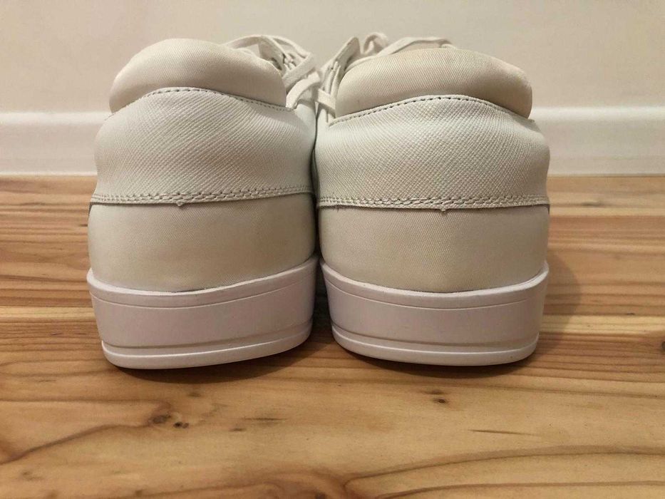 Nowe białe skórzane buty Calvin Klein męskie, oryginalne 43,5