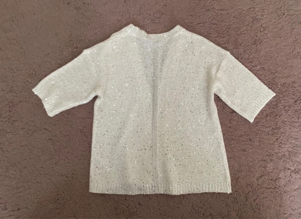 narzutka kardigan bolerko połyskujące