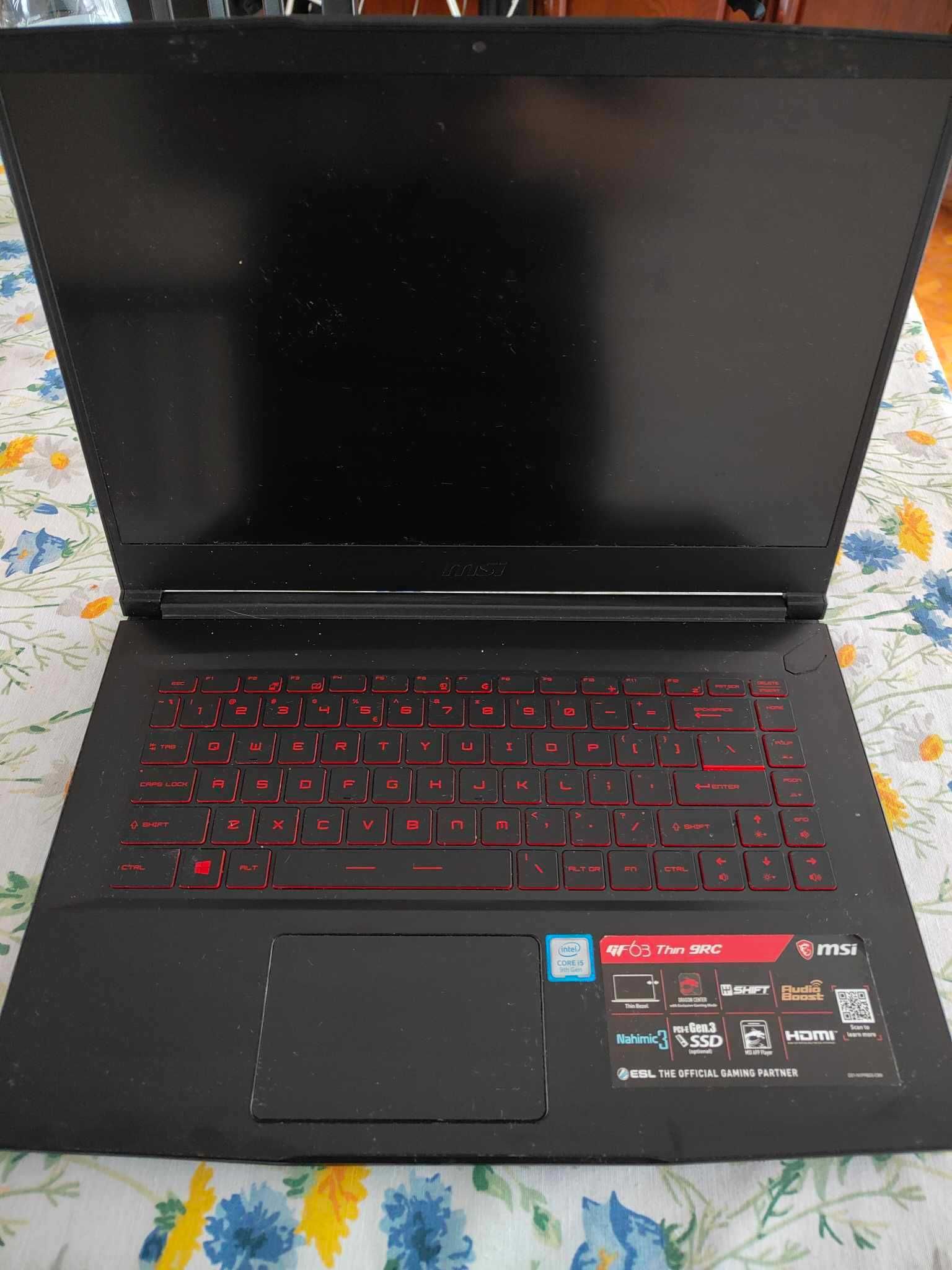 Laptop gamingowy MSI GF63 THIN