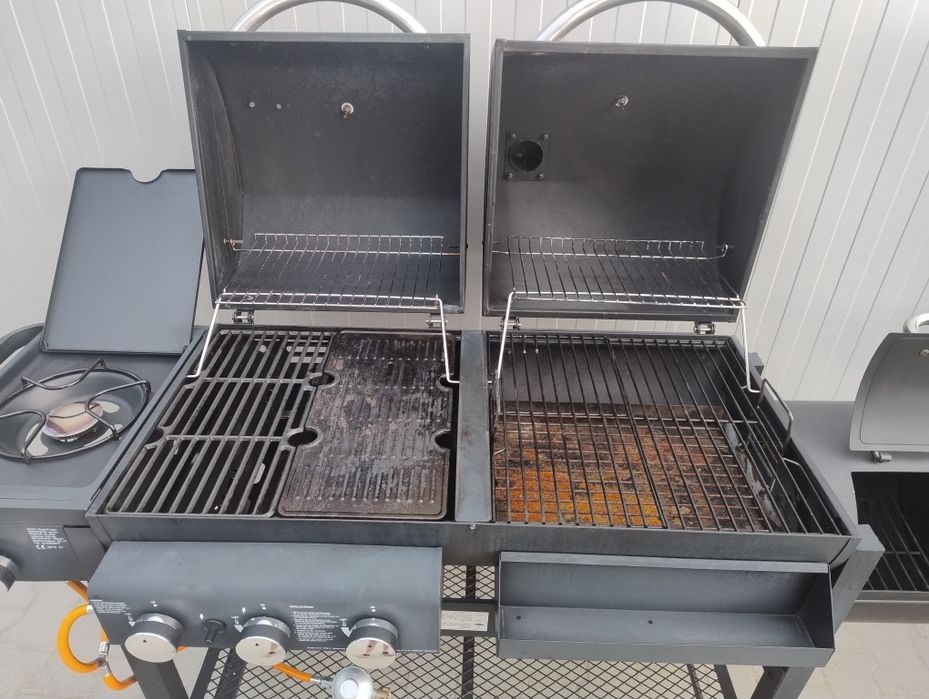 Grill Gazowy Węglowy 3w1 EL FUEGO SIERRA COMBIGRIL żeliwny ruszt+płyta