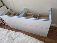 2x Szafka pod umywalke - 3 szuflady 75cm