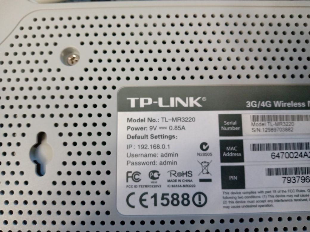 Router TP-Link TL-MR3220