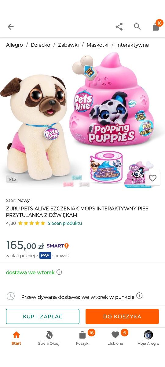 Pies interaktywny Pets Alive okazja