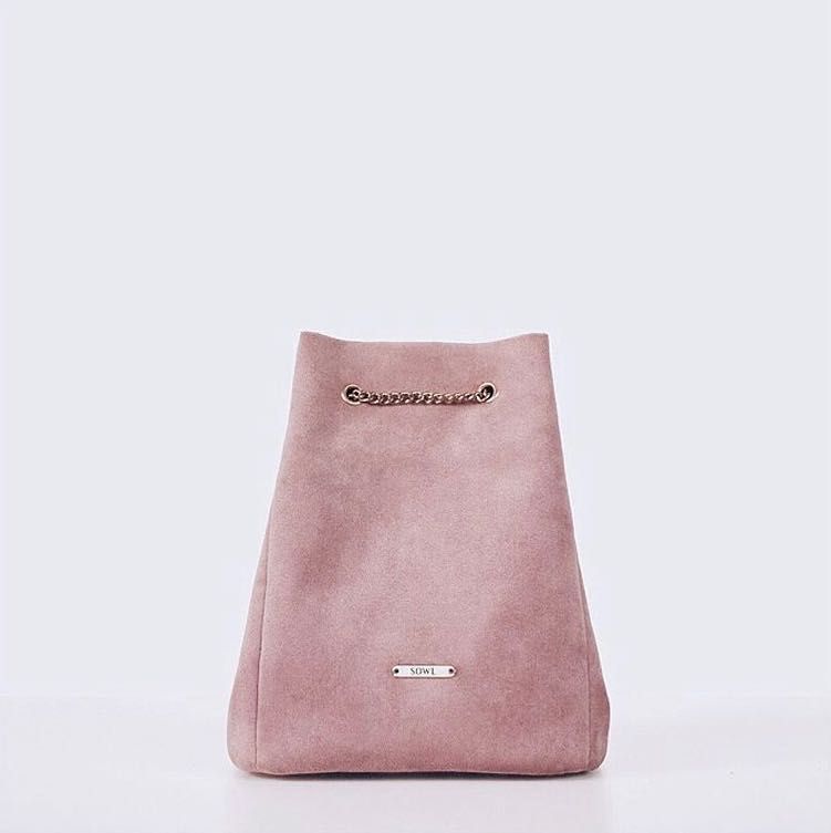Torebka sowl mini rosa natural velvet